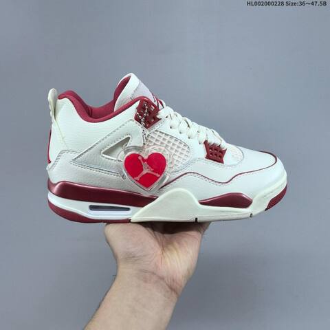 Air Jordan 4 Retro Sierra Red WMNS AIR JORDAN 4 Aj4 Lifestyle (BS-66662)
