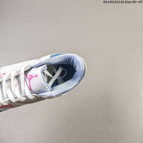 Air Jordan 3 Retro White And Cobalt Bliss AIR JORDAN 3 Aj3 Lifestyle (BS-67789)
