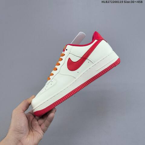Nike Air Force 1 07 Low Off White Red Gold Orange EU 36-45 Sneaker - Unisex (BS-61903)