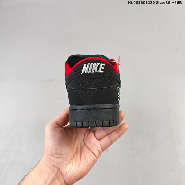 Nike SB Dunk Low Pro black red EU 36-46 skate shoe