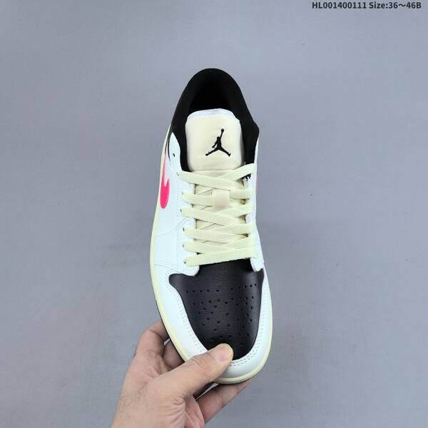 Jordan Air Jordan 1 Low white/black/pink 36~46B lifestyle