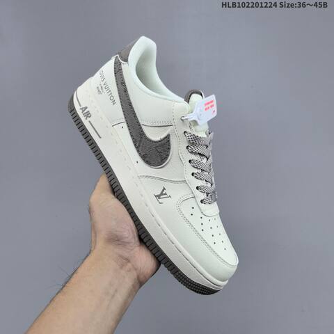 Nike Air Force 1 07 Low Off White Dark Grey EU 36-45 Sneaker - Unisex (BS-62491)