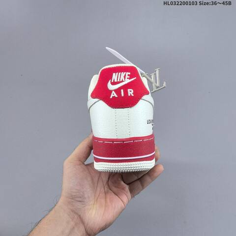 Nike Air Force 1 Low 07 Off White Red Black Navy EU 36-45 Sneaker - Unisex (BS-62254)