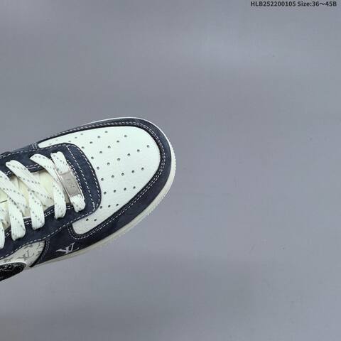 Nike Air Force 1 07 LV8 Navy Off White Black Red EU 36-45 Sneaker - Unisex (BS-62227)