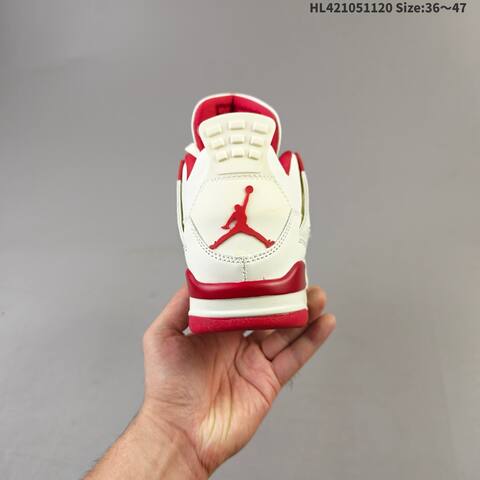Air Jordan 4 Retro Sierra Red WMNS AIR JORDAN 4 Aj4 Lifestyle (BS-67765)