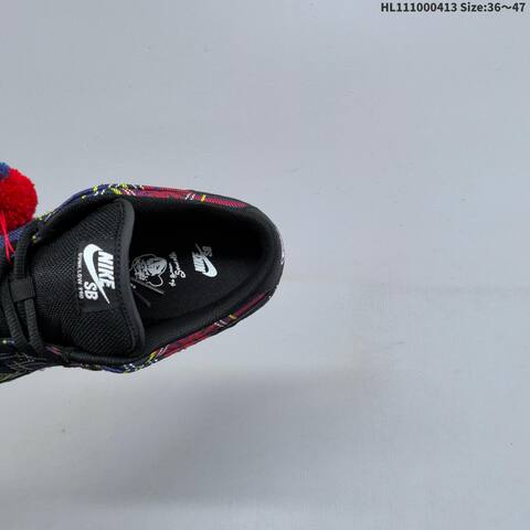 Nike SB Dunk Low Black Red Blue Yellow EU 36-47 Skate Shoe - Unisex (BS-60772)