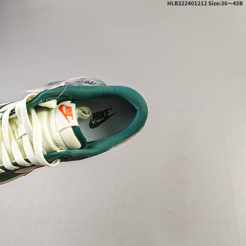 Nike SB Dunk Low Retro DIY Dark Green Cream Orange White EU 36-45 Skate Shoe - Unisex (BS-62744)