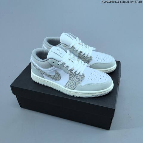 Air Jordan 1 Low PRM Elephant Print AIR JORDAN 1 Aj1 Lifestyle (BS-66552)