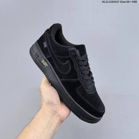 Nike Air Force 1 07 Black White Gold EU 36-45 Sneaker - Unisex (BS-61103)