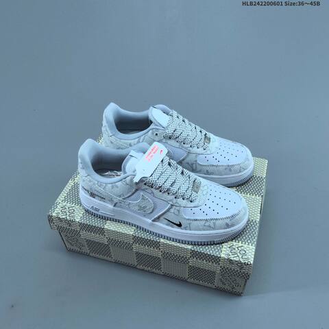 Nike Air Force 1 07 Low Brown Cream Navy White EU 36-45 Sneaker - Unisex (BS-60020)