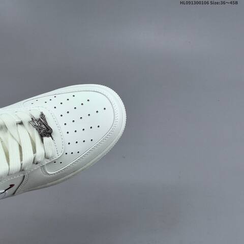 Nike Air Force 1 07 Low Off White White Burgundy Silver EU 36-45 Sneaker - Unisex (BS-62186)