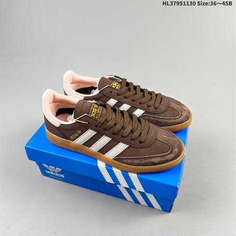 Adidas Handball Spezial Black Dark Grey Brown White Gum EU 36-45 Skate Shoe - Unisex (BS-65395)