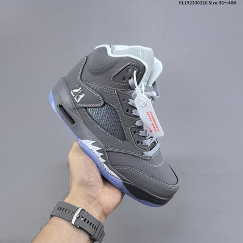 Air Jordan 5 Retro Wolf Grey Replica AIR JORDAN 5 Aj5 5 TP Lifestyle (BS-66437)