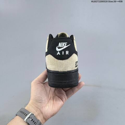 Nike Air Force 1 07 Low Supreme Beige Black EU 36-45 Sneaker - Unisex (BS-60243)