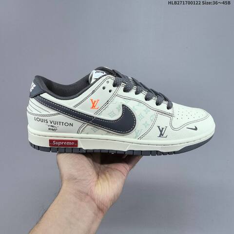 Nike Dunk SB Low Off White Black Grey Orange EU 36-45 Skate Shoe - Unisex (BS-61835)
