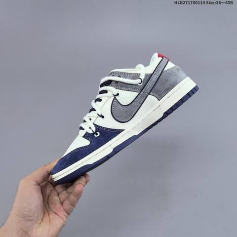 Nike Dunk SB Low Supreme Off White Navy Grey Red EU 36-45 Skate Shoe - Unisex (BS-61999)