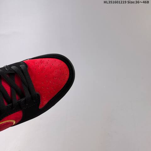 Nike SB Dunk Low Pro Red Black Green Gold Gum EU 36-46 Skate Shoe - Unisex (BS-62565)