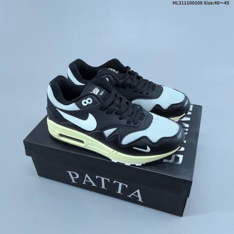 Nike Air Max 1 Patta Grey Brown Cream White EU 40-45 Sneaker - Men's (BS-62146)