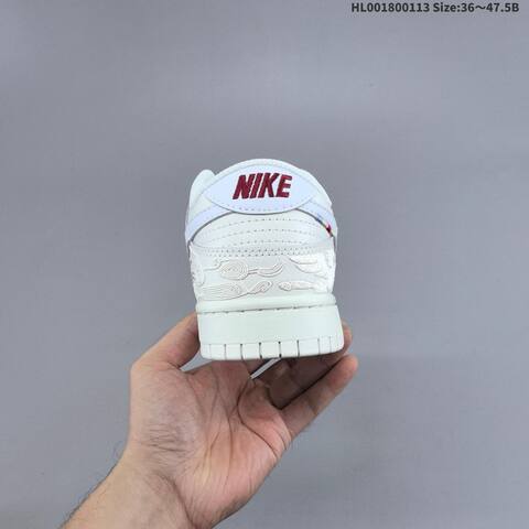 Nike Dunk Low Off White White Burgundy Gold EU 36-47 5 Skate Shoe - Unisex (BS-62016)