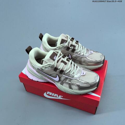 Nike V2K Run Beige Pink Brown Light Purple EU 35 5-41 Running Shoe - Unisex (BS-60674)