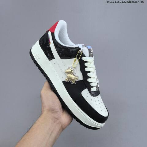 Nike Air Force 1 07 Low White Black Red EU 36-45 Sneaker - Unisex (BS-61831)