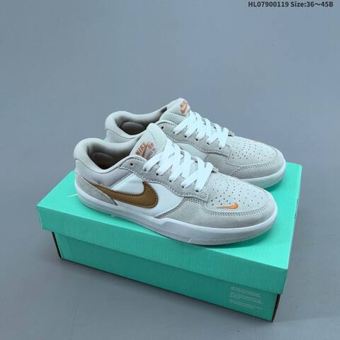 Nike SB Force 58 Light Grey White Purple Black EU 36-45 Skate Shoe - Unisex (BS-61900)