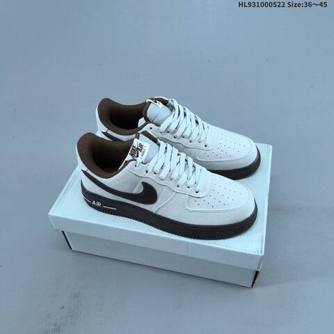 Nike Air Force 1 Low Tan Beige Green Orange White EU 36-45 Sneaker - Unisex (BS-60231)