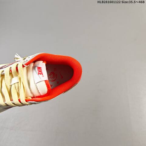 Nike SB Dunk Low Grey Red Pale Yellow Orange EU 35 5-46 Skate Shoe - Unisex (BS-63238)