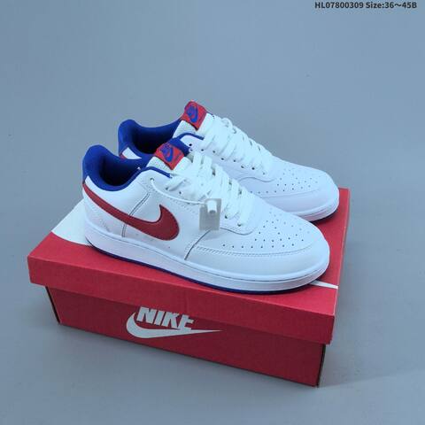Nike Court Vision 1 Low White Black Yellow Cream EU 36-45 Skate Shoe - Unisex (BS-61401)