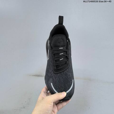 Nike Air Max 270 Flyknit Black Silver EU 36-45 Running Shoe - Unisex (BS-60241)