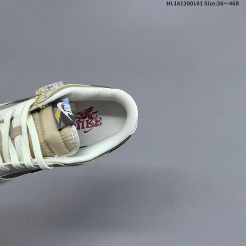 Nike SB Dunk Low Pegasus Pack White Beige Olive Brown EU 36-46 Skate Shoe - Unisex (BS-62279)