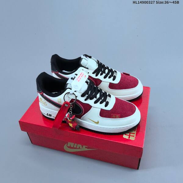 Nike Air Force 1 07 LV8 white red black gold EU 36-45 sneaker