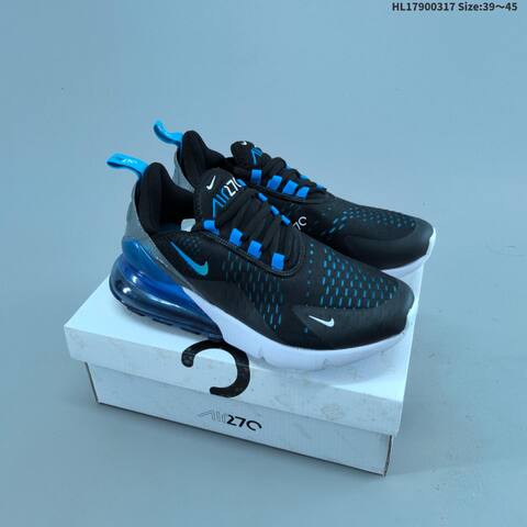 Nike Air Max 270 AH8050-005 White Blue Black EU 39-45 Running Shoe - Unisex (BS-61287)
