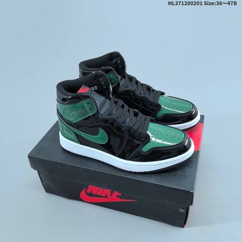 Nike Air Jordan 1 Retro High OG Black White AIR JORDAN 555088-063 Lifestyle (BS-66737)