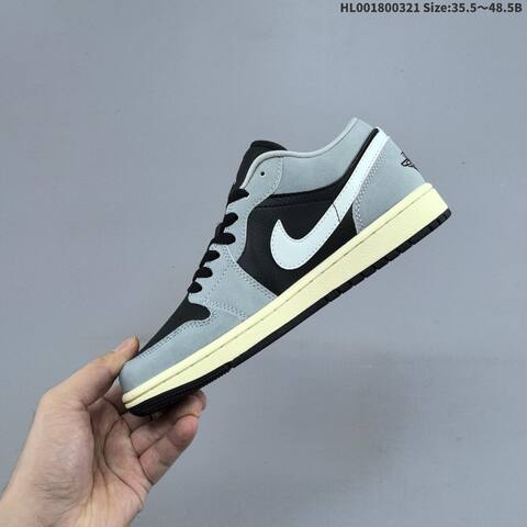 Air Jordan 1 Low Light Smoke Grey AIR JORDAN 1 Aj1 Lifestyle (BS-66486)