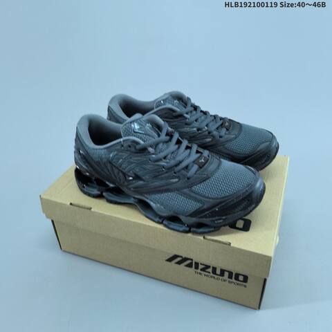 Mizuno Wave Prophecy LS Black Silver White Purple 40 To 46 Running Shoe Running Sneakers - Men's (BS-69850)