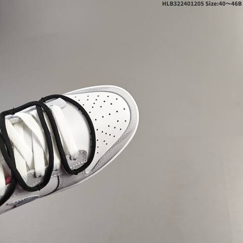 Nike SB Dunk Low Retro DIY White Grey Burgundy Black EU 40-46 Skate Shoe - Men's (BS-62812)