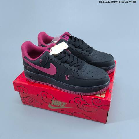 Nike Air Force 1 Low Off White Dark Blue Red EU 36-45 Sneaker - Unisex (BS-62237)