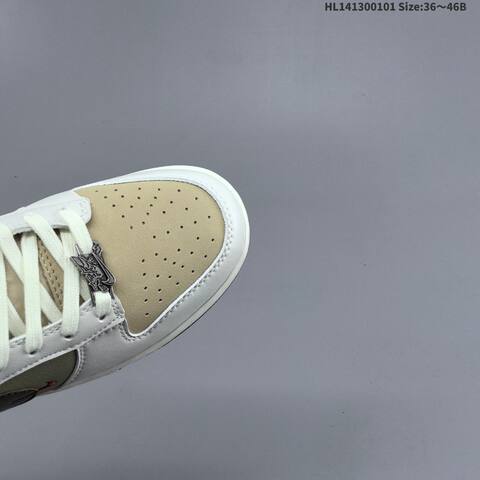 Nike SB Dunk Low Pegasus Pack White Beige Olive Brown EU 36-46 Skate Shoe - Unisex (BS-62279)