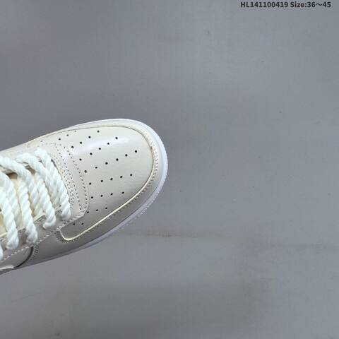 Nike Air Force 1 07 Low Light Beige White Light Blue EU 36-45 Sneaker - Unisex (BS-60645)