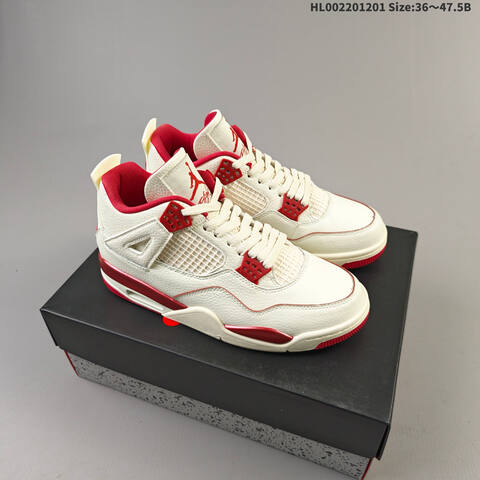 Air Jordan 4 Retro Sierra Red WMNS AIR JORDAN 4 Aj4 Lifestyle (BS-67584)