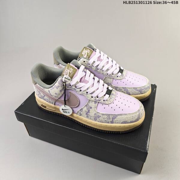 Nike Air Force 1 Low White Grey Blue Purple Beige EU 36-45 sneaker