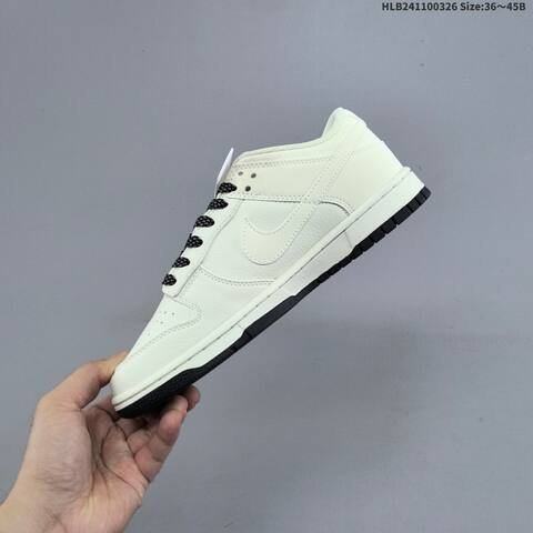 Nike Dunk Low Off White Black EU 36-45 Skate Shoe - Unisex (BS-61122)