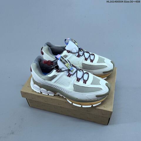 Nike Zoom Vomero Roam Off White Grey Olive Maroon EU 36-45 Running Shoe - Unisex (BS-60517)