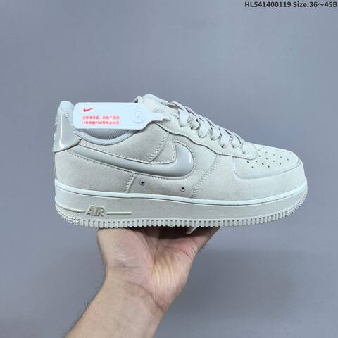 Nike Air Force 1 Low Taupe Grey Light Grey EU 36-45 Sneaker - Unisex (BS-61901)