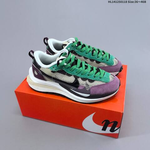 Nike Sacai x Nike VaporWaffle SP 3 0 Yellow Green Black White Purple EU 36-46 Sneaker - Unisex (BS-61913)