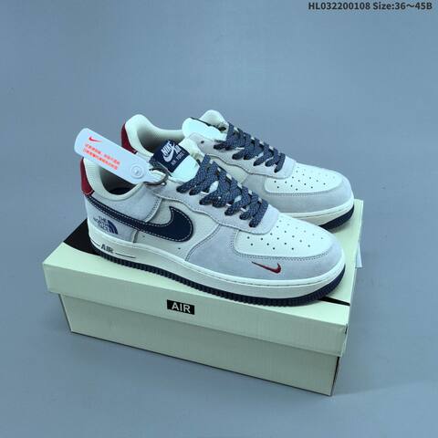 Nike Air Force 1 Low Cream Brown White EU 36-45 Sneaker - Unisex (BS-62125)