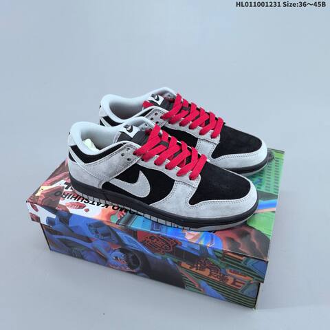 Nike Dunk SB Low Grey Black Yellow Blue EU 36-45 Skate Shoe - Unisex (BS-62298)