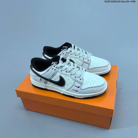 Nike Dunk SB Low White Black Red Navy EU 36-45 Skate Shoe - Unisex (BS-61740)