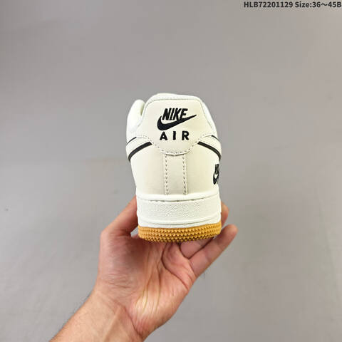 Nike Air Force 1 07 LV8 CS5288-053 Off White Black EU 36-45 Sneaker - Unisex (BS-62971)